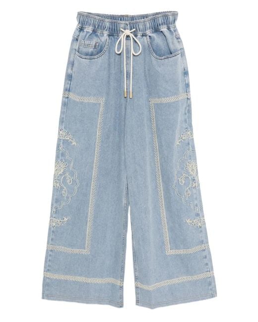 Aje. Blue Lotus Jeans