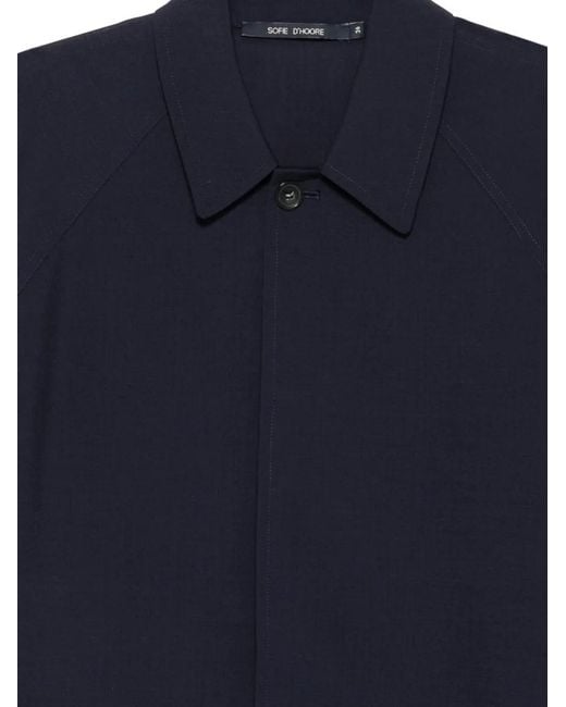 Sofie D'Hoore Blue Raglan-Sleeve Shirt