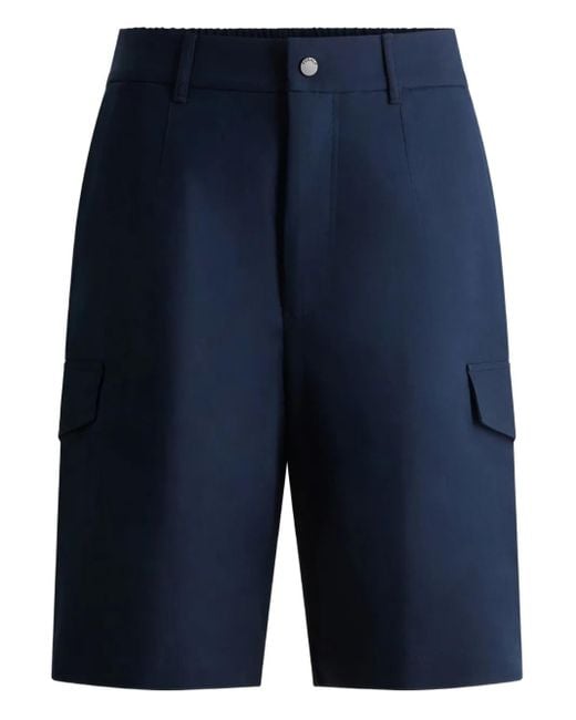 Fusalp Blue Cargo-Pocket Bermuda Shorts for men