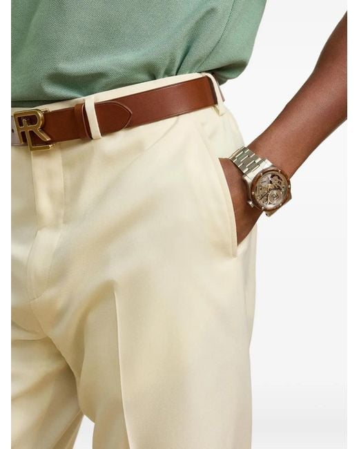 Ralph Lauren Natural Gregory Preased Crease Trousers for men