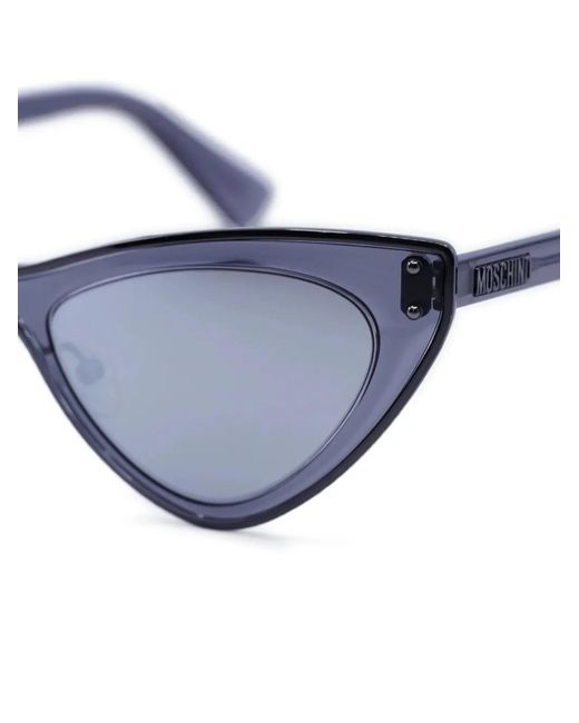 Moschino Blue Lunettes De Soleil À Monture Papillon