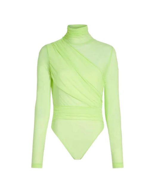GAUGE81 Green Patra Draped Bodysuit