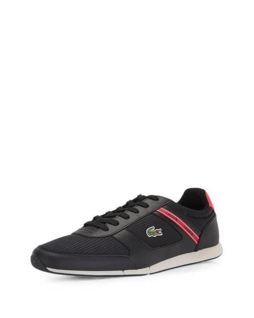 Lacoste Black Menerva Sport Lace-Up Sneakers for men
