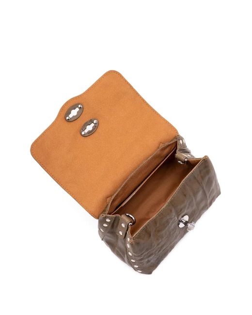 Borsa Tote Con Borchie di Zanellato in Brown