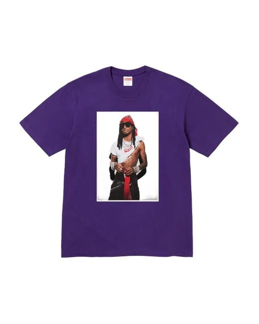 T-Shirt Stadium Playboi Carti di Supreme in Purple da Uomo