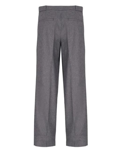 Laneus Gray Tailored Trousers for men