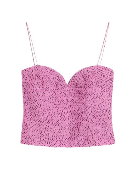 Valentino Garavani Pink Plusdepois-Print Chiffon Top