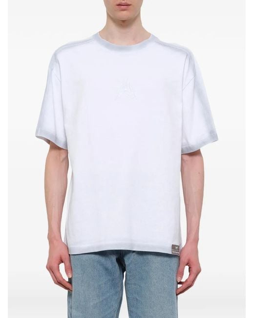 Feng Chen Wang White Logo-Embroidered T-Shirt for men