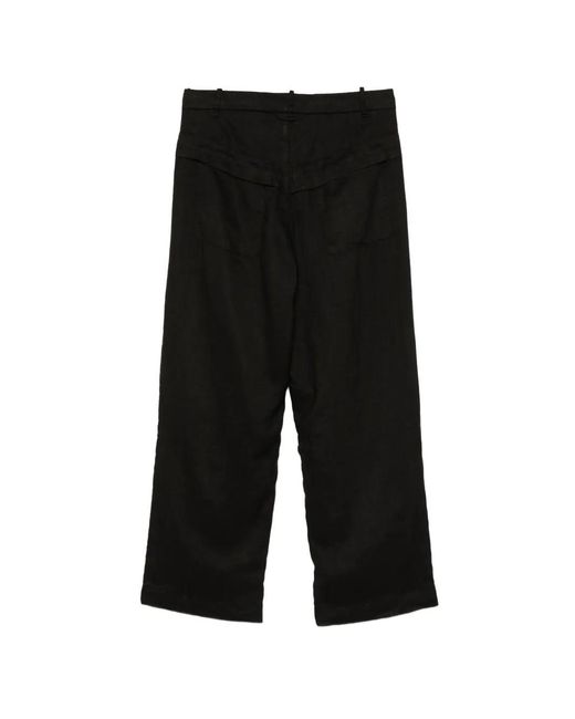 Masnada Black Buttoned Cargo Trousers for men