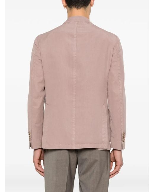 Luigi Bianchi Pink Buttoned Blazer for men