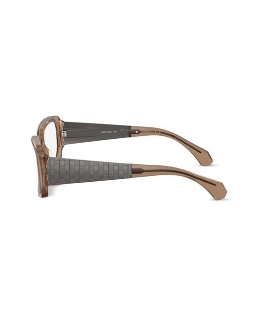 Alain Mikli Brown Rectangle-Frame Glasses