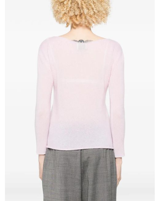Be You Pink V-Neck Sweater