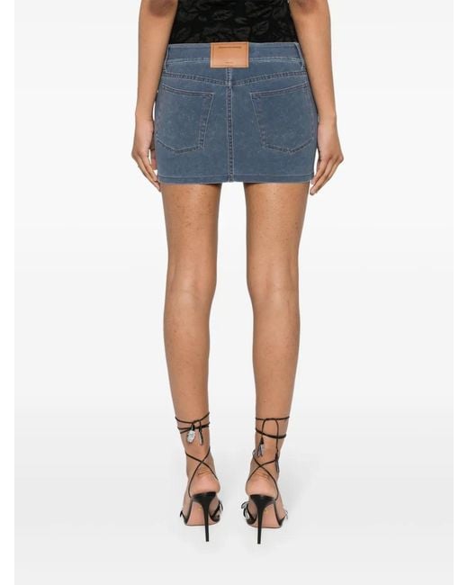 Alexander Wang Blue Denim Mini Skirt
