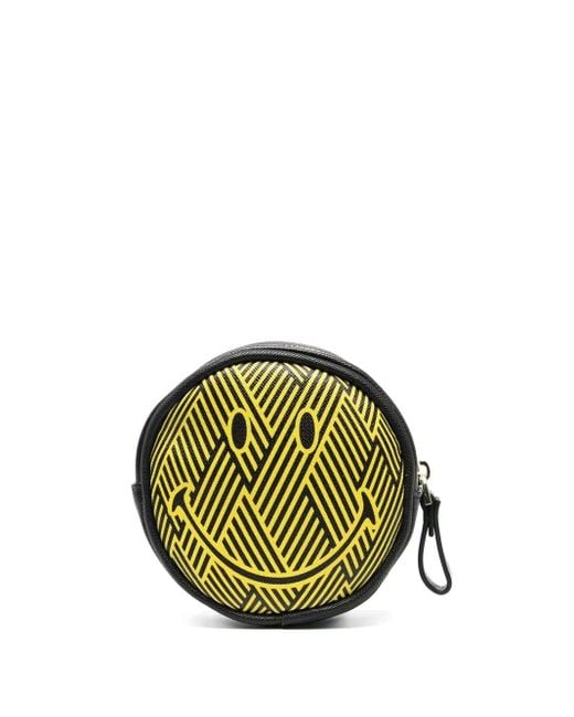 Seletti Green Pattern-Print Smiley Purse