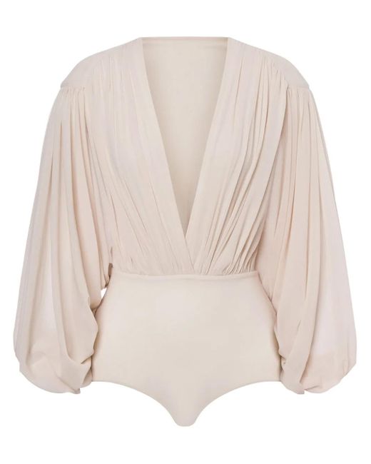 Philosophy Di Lorenzo Serafini ドレープスリーブ トップ Natural