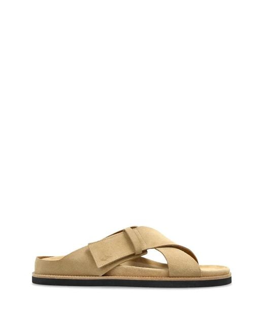 Paul & Shark Metallic Suede Sandals for men