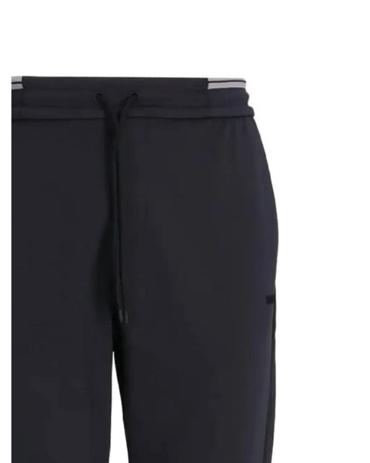 Boss Blue Drawstring Track Pants for men