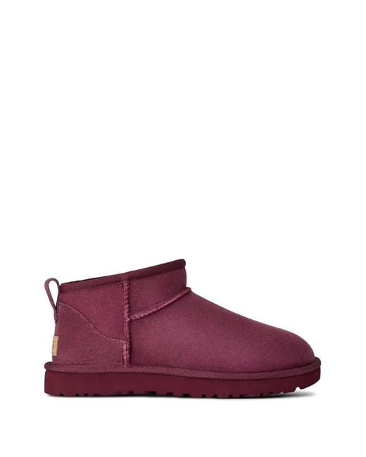 Ugg Purple Classic Ultra Mini Boots