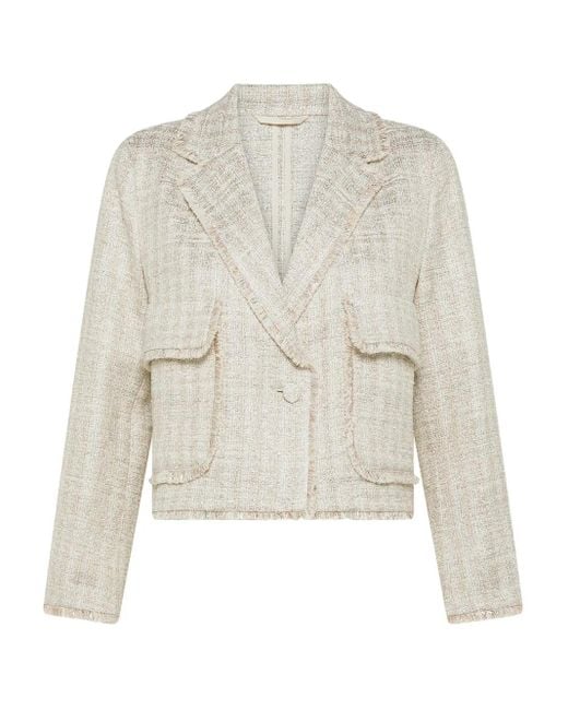 Seventy White Tweed Jacket