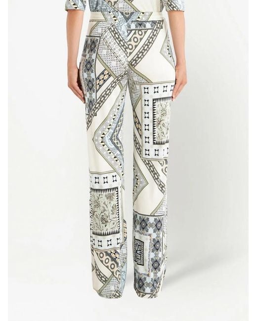 Etro White Jogginghose Im Patchwork-Look
