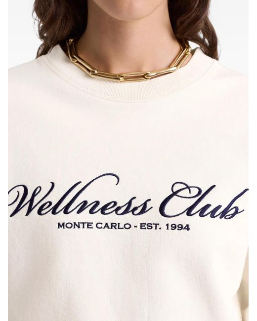 Sporty & Rich White Wellness Club Sweatshirt