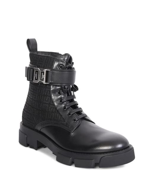 Givenchy Black 50Mm 4G-Patterned Boots for men