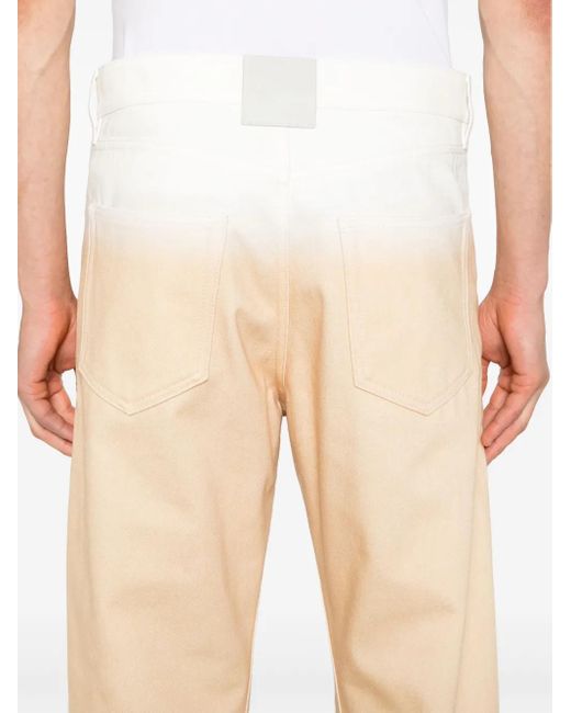 Lanvin Natural Mid-rise Straight-leg Jeans for men