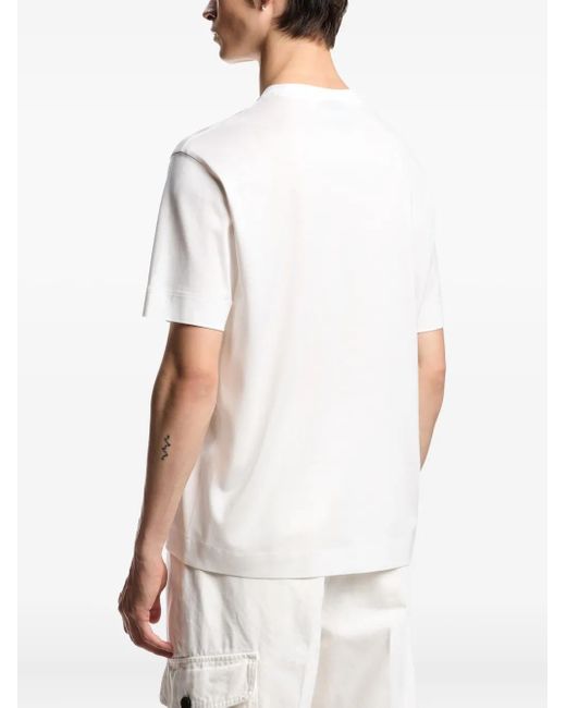 Camiseta con logo estampado Emporio Armani de hombre de color White