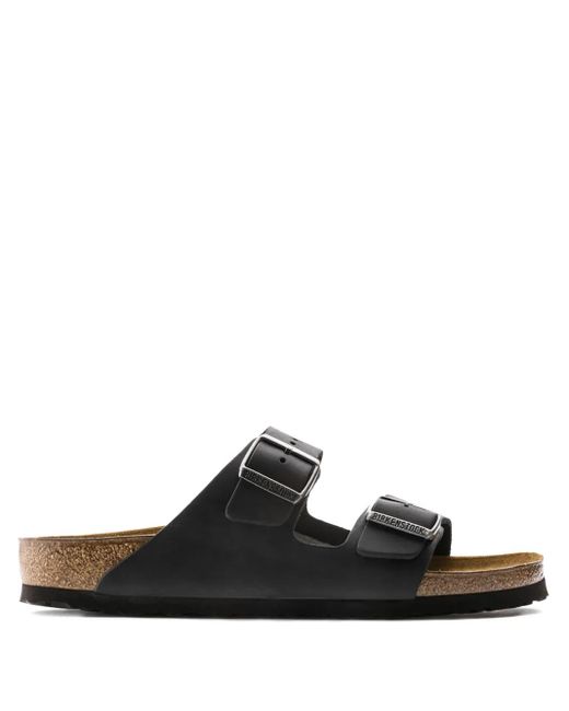 Birkenstock Arizona Sandalen mit zwei Riemen in Black für Herren