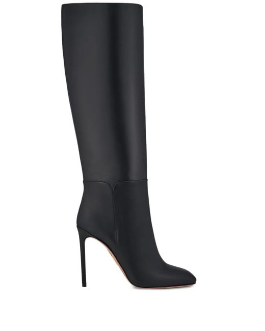 Aquazzura Black Sellier Boot 105