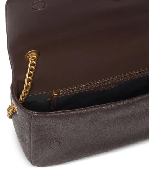Pinko Gray Shoulder Bag Click Soft Horizontal Chain