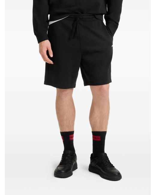 HUGO Black Dayono Drawstring Shorts for men