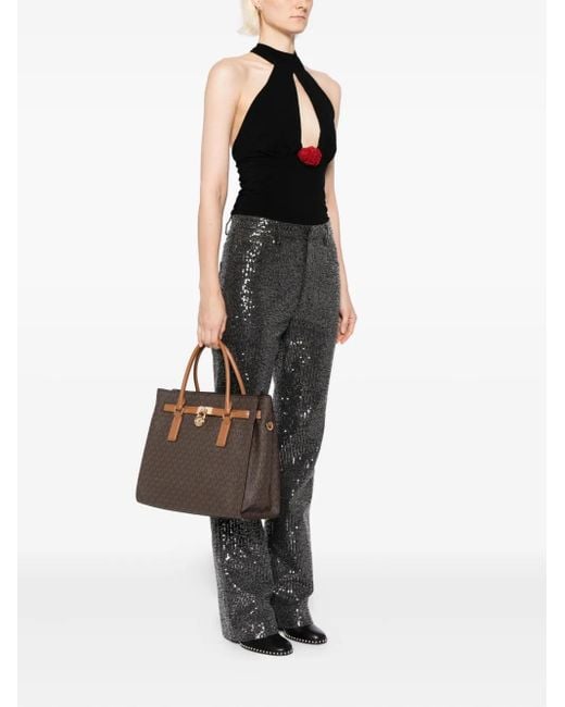 Michael Kors Black Large Hamilton Moderne Tote Bag