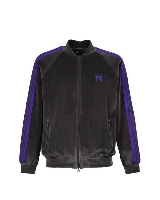 Needles Blue Rib Collar Track Jacket for men