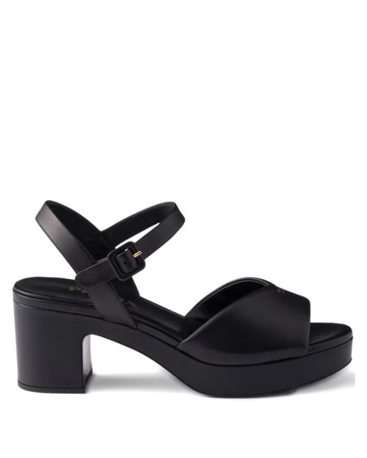 Sandali Con Fibbia di Prada in Black