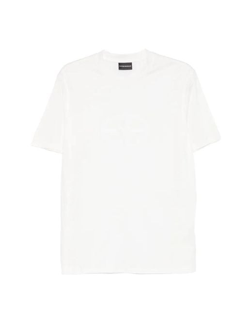 Emporio Armani White Logo-Detail T-Shirt for men