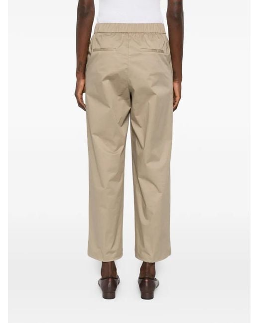 Peserico Natural Elasticated Panelled Trousers
