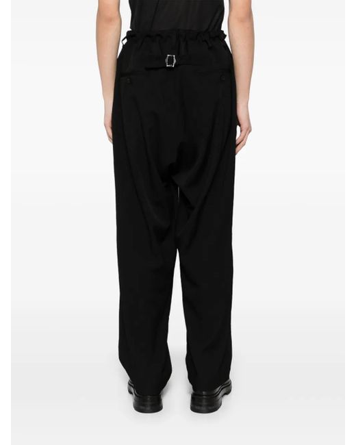 Yohji Yamamoto Black Patchwork Trousers for men