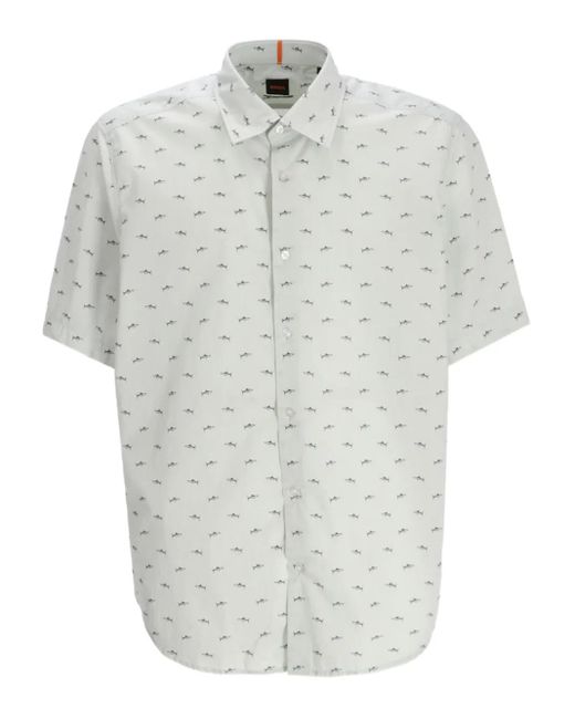 メンズ Boss グラフィック シャツ White