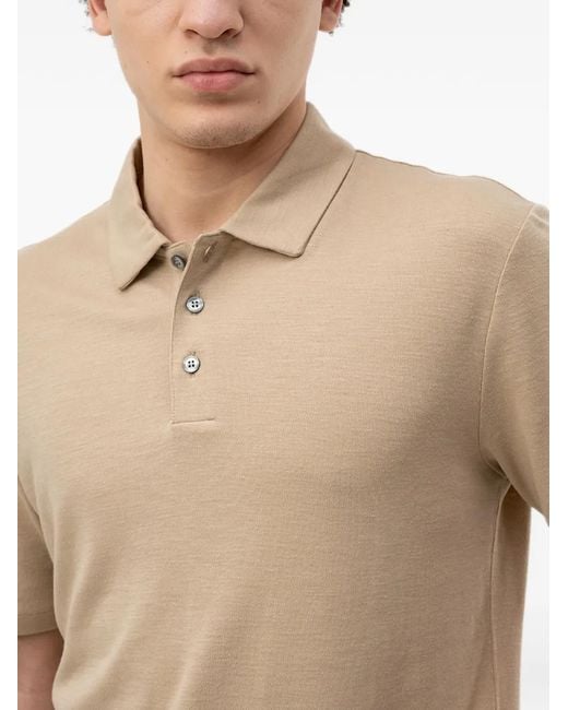 HUGO White Logo-Patch Polo Shirt for men