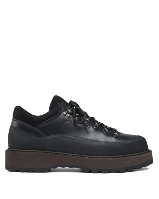 Diemme Black Leather Boots for men