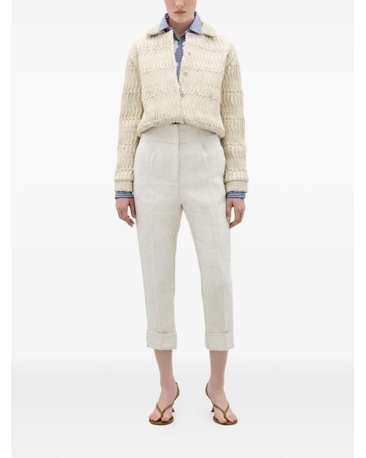 Silvia Tcherassi Natural Jaiden Patterned Jacket
