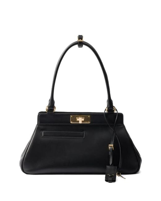 Prada レザーハンドバッグ Black