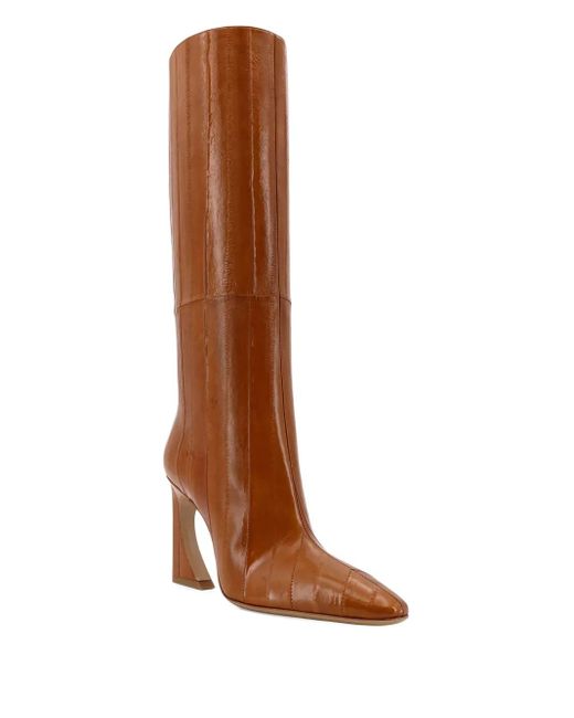 Fendi Brown 95Mm Arco Heel Boots