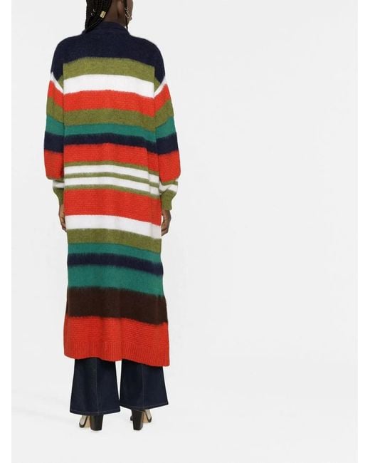 DSquared² Gestreepte Maxi-Jurk in het Orange