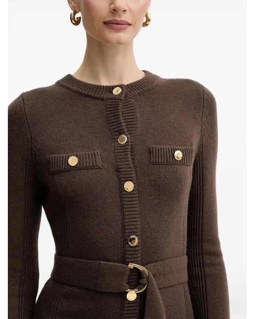 Guess Brown Belted Mini Dress