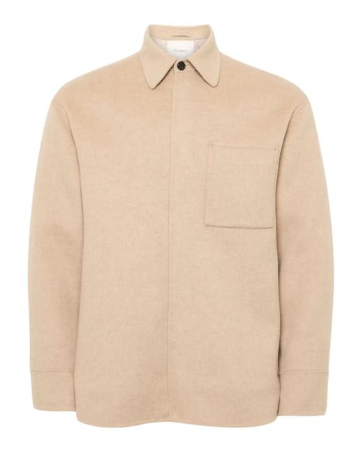 J.W. Anderson Hemdjacke Mit Aufgesetzten Taschen in Natural für Herren