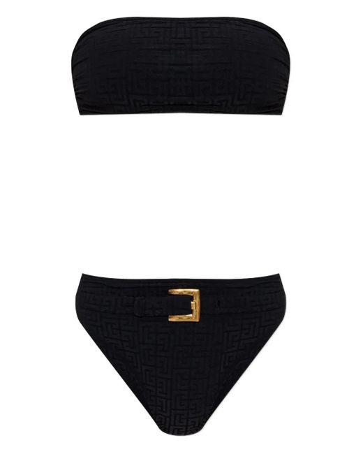 Balmain ベルテッド ビキニ Black