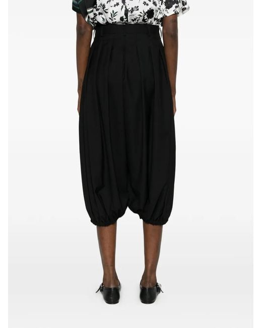 Comme des Garçons Black Pleated Trousers