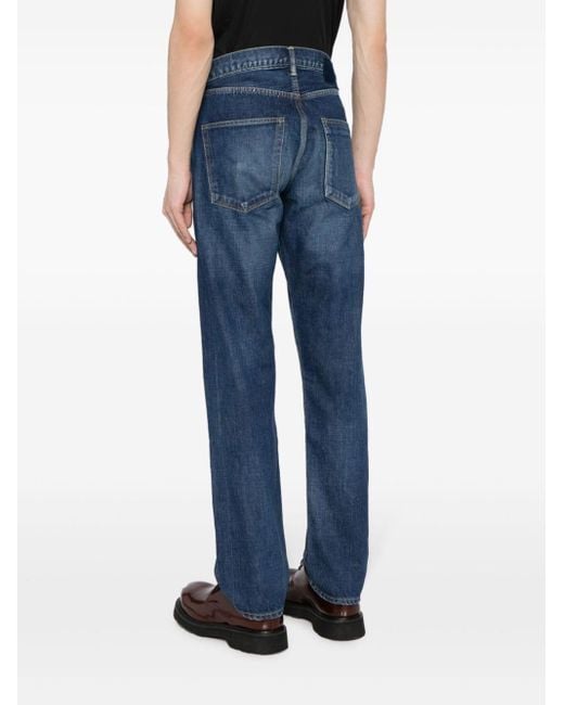 Visvim Blue Mid-rise Straight-leg Jeans for men
